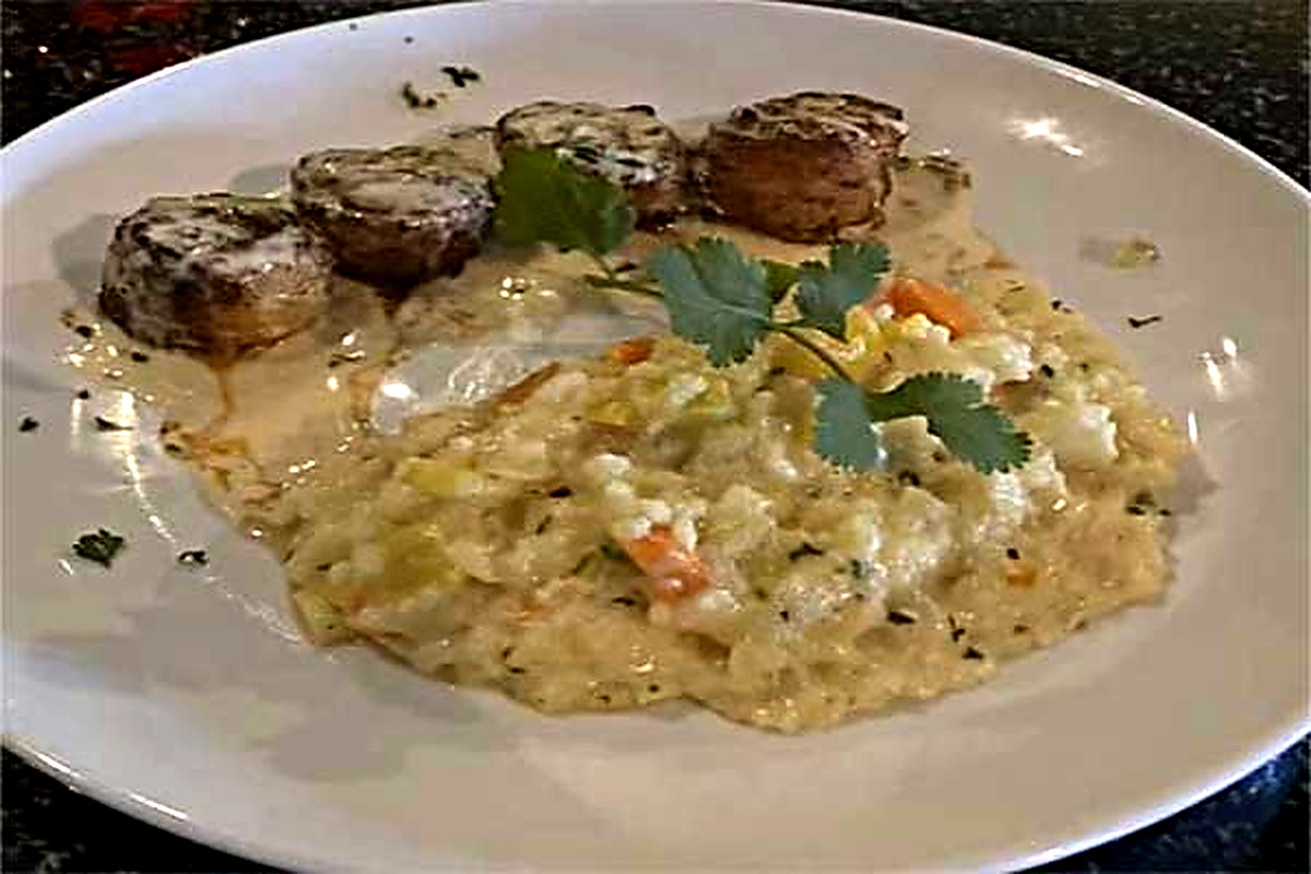 Scallops with Risotto